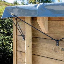 Castorama Bâche Hiver Pour Piscine Bois Ovale 8 Pans Orange