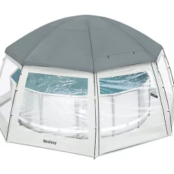 Castorama Dôme De Protection Pour Piscine Hors Sol Ronde Bestway Flowclear Ø 6 X H.2,95 M