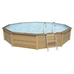 Castorama Piscine Béton Naturalis LDD ø4,93 X H.1,28 M
