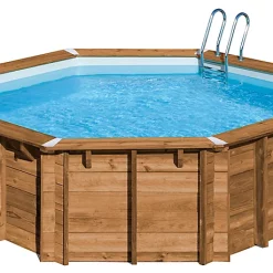 Castorama Piscine Bois Gré Ananas LDD Ø4,28 X H.1,17 M