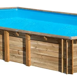 Castorama Piscine Bois Gré Orange LDD 7,55 X 4,56 X H.1,46 M