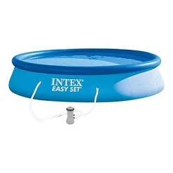 Castorama Piscine Hors Sol Autoportante Ronde Intex Easy Set ø3,96 X H.0,84 M + épurateur