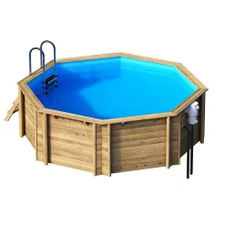 Castorama Piscine Hors Sol Bois Procopi Tropic ø4,14 X H.1,20 M