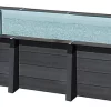 Castorama Piscine Hors Sol Composite Gris Gré 8,04 X 3,86 X H.1,24 M