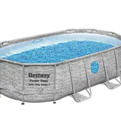 Castorama Piscine Hors Sol Tubulaire Ovale Bestway Power Steel™ SwimVista™ 4,27 X 2,50 X H.1 M