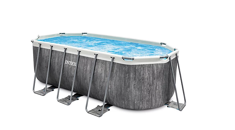 Castorama Piscine Hors Sol Tubulaire Ovale Intex Baltik 4,00 X 2,00 X H.1,22 M + épurateur