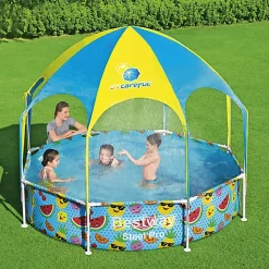 Castorama Piscine Hors-sol Tubulaire Pour Enfants Bestway Steel Pro Splash Ø 244 X H.51 Cm