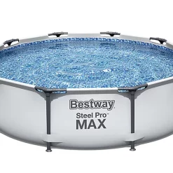 Castorama Piscine Hors Sol Tubulaire Ronde Bestway Steel Pro Max ø3,05 X H.0,76 M