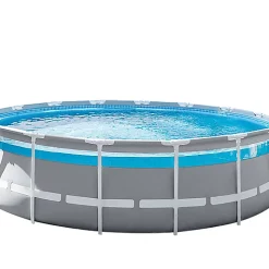Castorama Piscine Hors Sol Tubulaire Ronde Intex Clear Window ø4,88 X H.1,22 M + épurateur