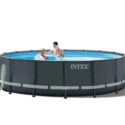 Castorama Piscine Hors Sol Tubulaire Ronde Intex Ultra XTR ø4,27 X H.1,22 M