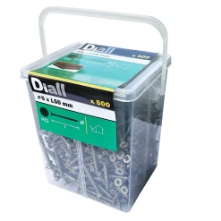 Castorama Vis Pour Terrasse Pozidriv Acier 5 X 50 Mm Diall, 500 pièces